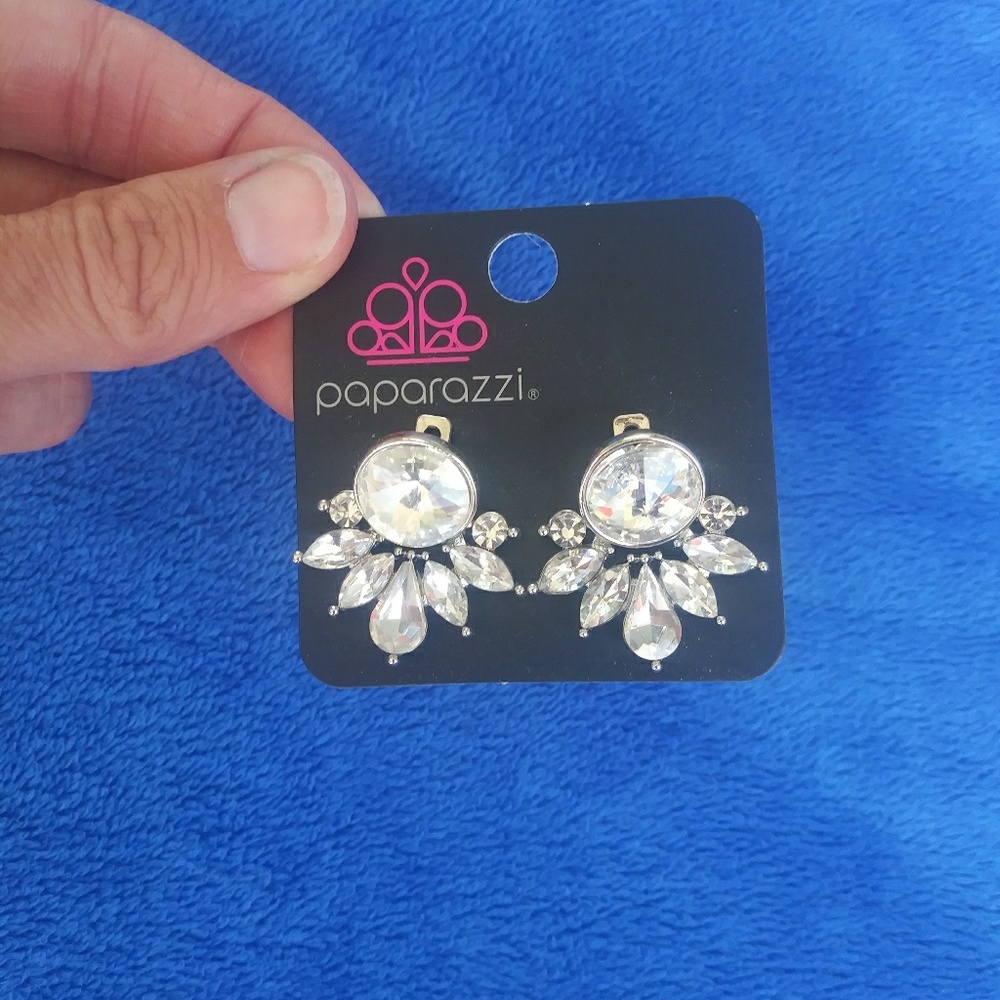 Diamond earring ear jackets